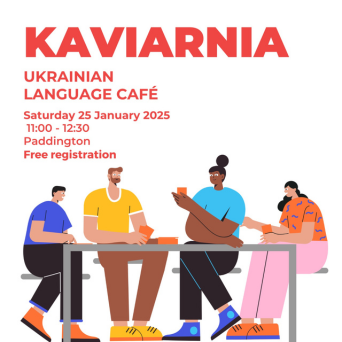 Kaviarnia: Ukrainian language café